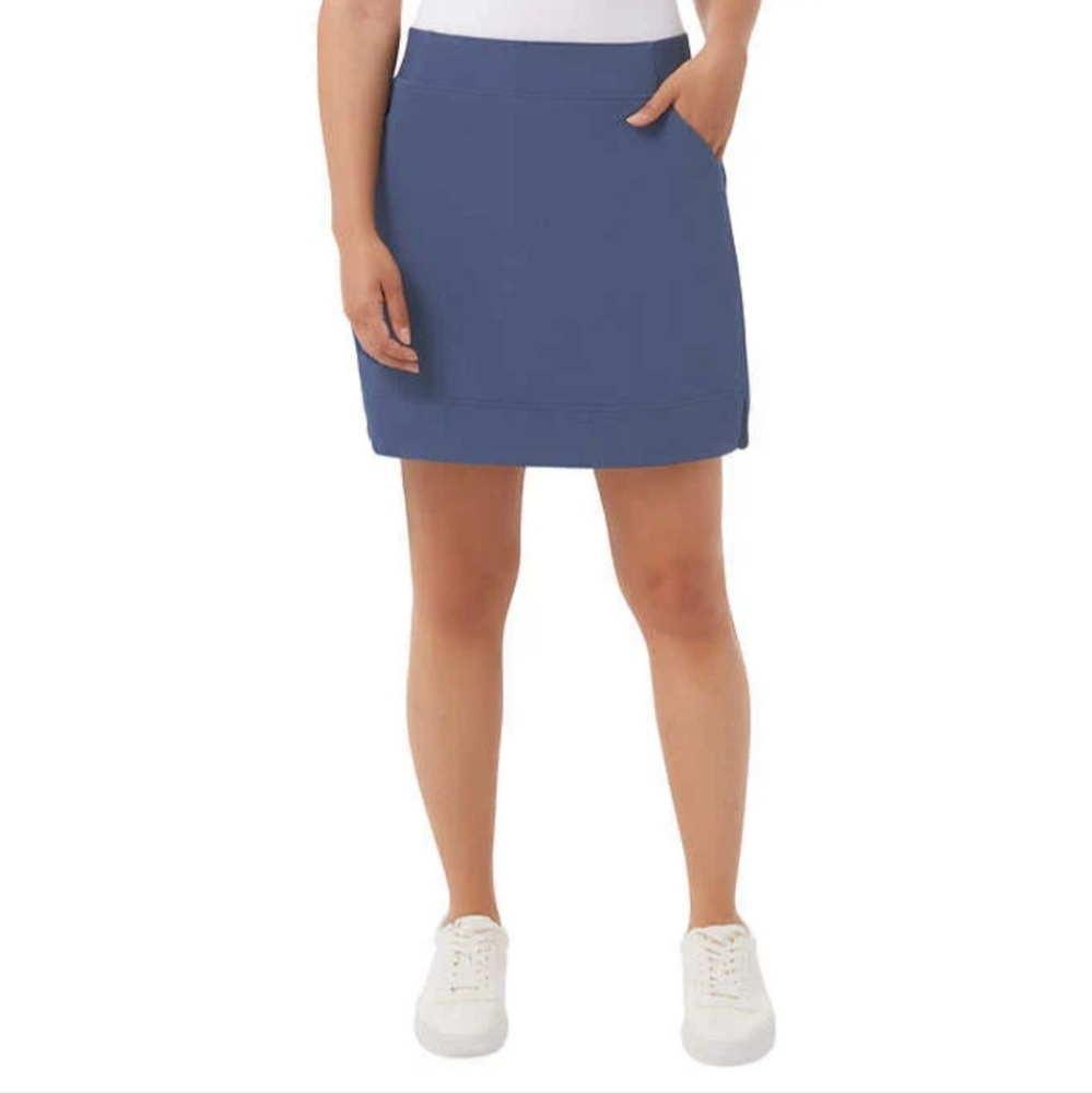 32° Degrees Active Skort Women's Blue Stretch Skirt With Shorts